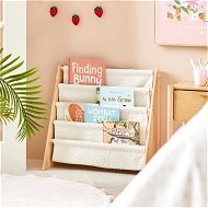 Detailed information about the product Adairs Kids Brady Boucle Furniture White Bookshelf (White Bookshelf)
