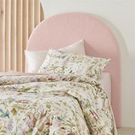 Detailed information about the product Adairs Pink Single/King Single Kids Brady Pink Boucle Bedhead