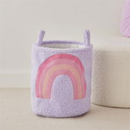 Detailed information about the product Adairs Kids Cosy Rainbow Basket - Purple (Purple Basket)