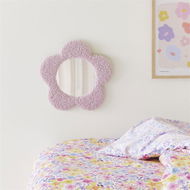 Detailed information about the product Adairs Purple Mirror Kids Daisy Lilac Boucle Mirror Purple