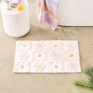 Detailed information about the product Adairs Pink Daisy Kids Bath Mat