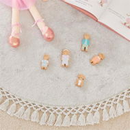 Detailed information about the product Adairs Natural Kids Dollhouse Family of 5 Play Collection Toy