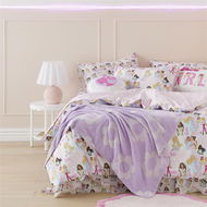 Detailed information about the product Adairs Purple Throw Kids Dolly Daisy Lilac Cuddlesome