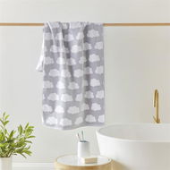 Detailed information about the product Adairs Grey Bath Towel Kids Dreamy Cloud