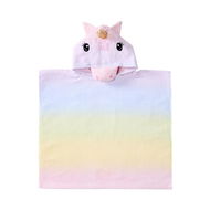 Detailed information about the product Adairs Pink Hooded Towel Kids Ella Unicorn Hooded Beach Towel Pink