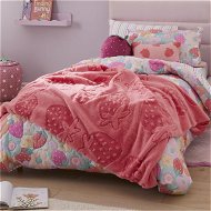 Detailed information about the product Adairs Kids Estonia Summer Strawberry Berry Throw - Red (Red Throw)