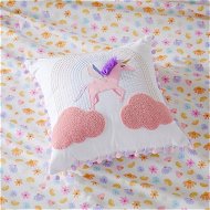 Detailed information about the product Adairs Pink Cushion Kids Fantasyland Unicorn Classic Cushion Pink