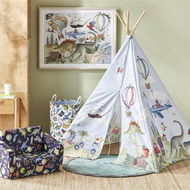 Detailed information about the product Adairs Kids Fleur Harris Adventureland Blue Teepee (Blue Teepee)