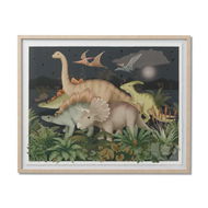 Detailed information about the product Adairs Kids Fleur Harris Prehistorica Wall Art - Green (Green Wall Art)