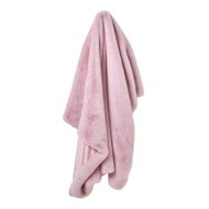 Detailed information about the product Adairs Kids Frankie Powder Pink Faux Fur Throw (Pink Throw)