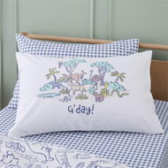 Detailed information about the product Adairs Kids G'day Animals Of Oz Kids Pillowcase - White (White Pillowcase)