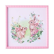 Detailed information about the product Adairs Pink Wall Art Kids Heirloom Bunny Field