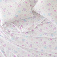 Detailed information about the product Adairs Kids I Heart You White Sheet Set (White Double)