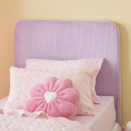 Detailed information about the product Adairs Kids Kai Lilac Cord Bedhead - Purple (Purple Single)