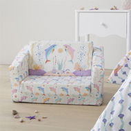 Detailed information about the product Adairs White Flip Out Sofa Kids Karina Jambrak Dolphin Dance Flip Out Sofa White