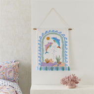 Detailed information about the product Adairs Blue Kids Karina Jambrak Dolphin Dance Wall Décor