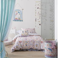 Detailed information about the product Adairs Pink Double Kids Karina Jambrak Mermaids Treasure Sandy Pink Quilt Cover Set