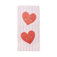 Detailed information about the product Adairs Red Kids Kids Beach Summer Hearts Printed Beach Towel