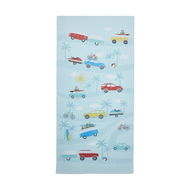 Detailed information about the product Adairs Blue Kids Beach Summer Road Trip Printed Beach Towel