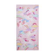 Detailed information about the product Adairs Pink Beach Towel Kids Kids Beach Unicorn Dreams Printed Towel