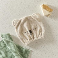 Detailed information about the product Adairs Grey Kids Kids Koala Hair Towel