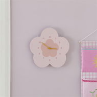 Detailed information about the product Adairs Pink Daisy Kids Wall Clock