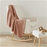 Detailed information about the product Adairs Kids Lennox Burnt Clay Organic Cotton Baby Blanket - Brown (Brown Blanket)