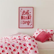 Detailed information about the product Adairs Kids Let Your Heart Sing Wall Art