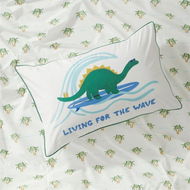 Detailed information about the product Adairs Pillowcase Kids Living For The Wave Kids Text