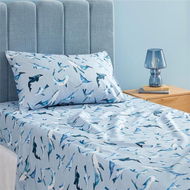 Detailed information about the product Adairs Kids Make A Splash Slate Blue Sheet Set (Blue Cot)