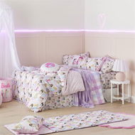 Detailed information about the product Adairs Kids Mattel Barbie Kind Vibe Multi Quilt Cover Set - White (White Double)