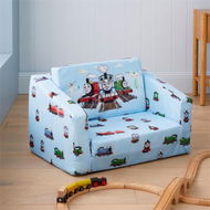 Detailed information about the product Adairs Kids Mattel Thomas The Tank Engine Flip Out Sofa - Blue (Blue Flip Out Sofa)