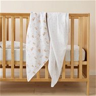 Detailed information about the product Adairs Kids Night Sky Baby Animal Cream Cotton Muslin Baby Swaddles 2pk - Natural (Natural Swaddles)