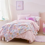 Detailed information about the product Adairs Kids Novelty Moonlight Unicorn Ultra Soft Blanket - Pink (Pink Blanket)