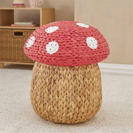 Detailed information about the product Adairs Kids Novelty Toadstool Storage Basket - Red (Red Basket)