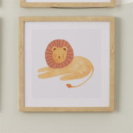 Detailed information about the product Adairs Natural Wall Art Kids Nursery Lion Wall Art