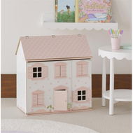 Detailed information about the product Adairs Pink Dollhouse Kids Olivia Doll House Collection Doll House Pink