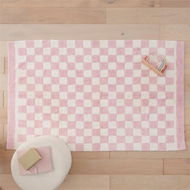 Detailed information about the product Adairs Kids Pink Check Decorative Rug (Pink Rug)