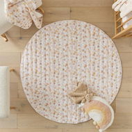 Detailed information about the product Adairs Pink Kids Quilted Dahlia Play Mat