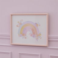 Detailed information about the product Adairs Kids Rainbow Floral Wall Art - Pink (Pink Wall Art)
