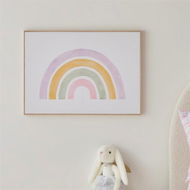 Detailed information about the product Adairs  Wall Art Kids Rainbow Lilac Wall Art