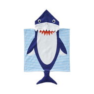 Detailed information about the product Adairs Blue Hooded Towel Kids Sammy Shark Hooded Beach