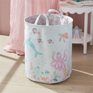 Detailed information about the product Adairs Blue Basket Kids Sea Garden Designer Printed Basket Blue