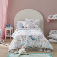 Detailed information about the product Adairs White Double Kids Sea Garden Quilt Cover Set