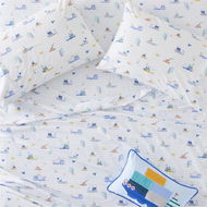 Detailed information about the product Adairs White Kids Set Sail Cot Sheet Set