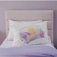 Detailed information about the product Adairs Kids Sunshine In My Day Kids Text Pillowcase - White (White Pillowcase)