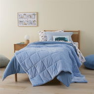 Detailed information about the product Adairs Kids Super Cuddly Sky Blue Blanket (Blue Blanket)