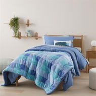 Detailed information about the product Adairs Kids Teddy Blue Henry Check Blanket (Blue Blanket)