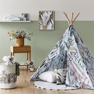 Detailed information about the product Adairs Green Teepee Kids Teepee Collection 2020 Gumnut Gully