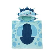 Detailed information about the product Adairs Blue Hooded Towel Kids Toby Triceratops Hooded Beach Towel Blue